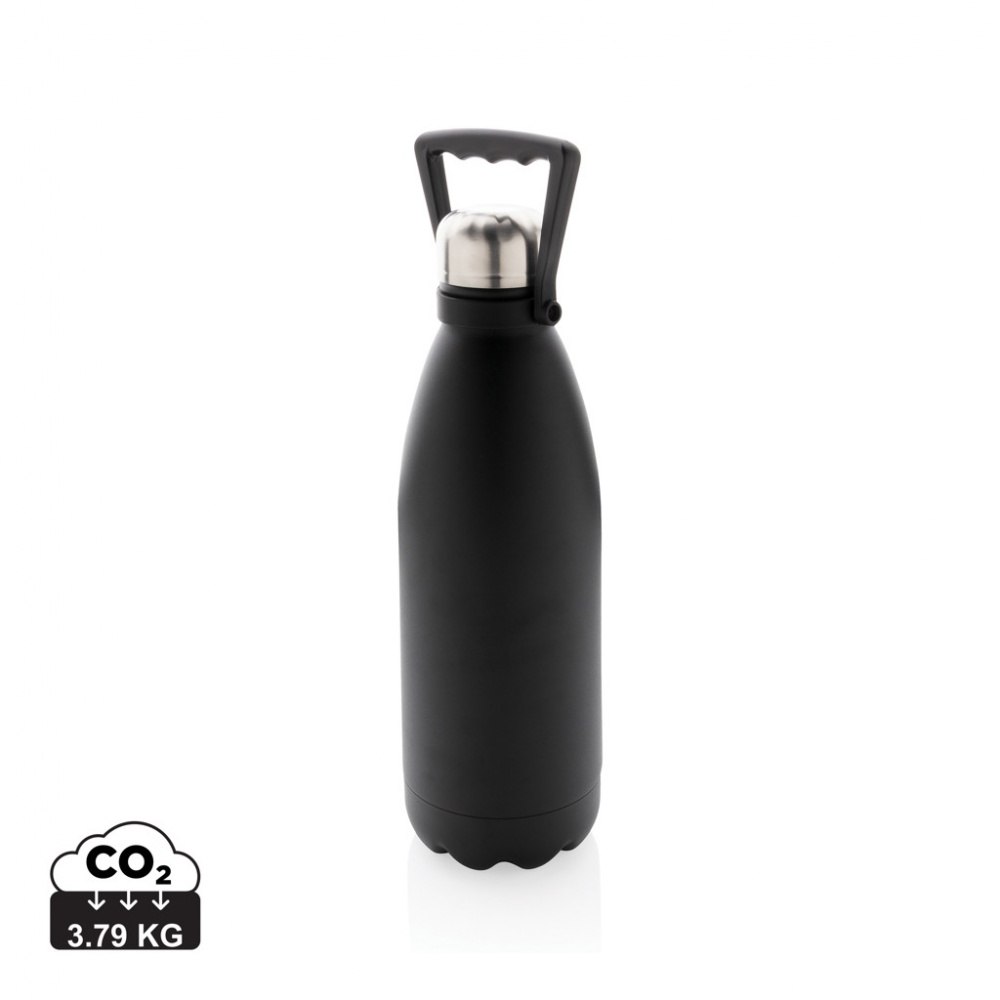 Logo trade promotional items image of: RCS Recycled stainless steel large vacuum bottle 1.5L