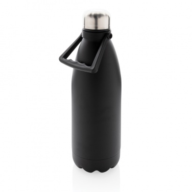 Logotrade promotional product picture of: RCS Recycled stainless steel large vacuum bottle 1.5L