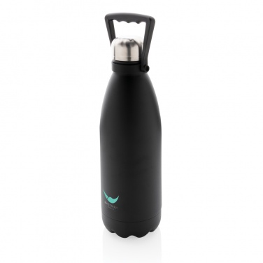 Logotrade promotional gift image of: RCS Recycled stainless steel large vacuum bottle 1.5L