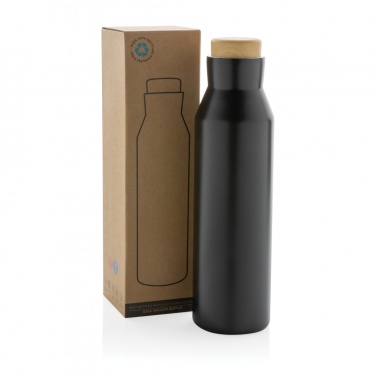 Logo trade corporate gift photo of: Gaia RCS certified recycled stainless steel vacuum bottle