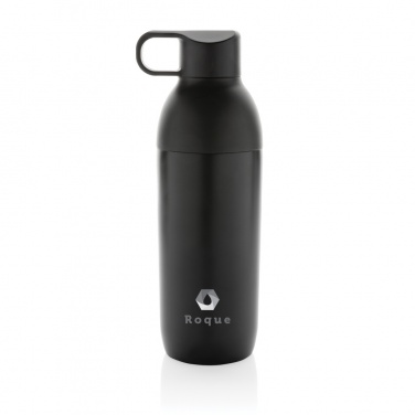 Logo trade business gifts image of: Flow RCS recycled stainless steel vacuum bottle