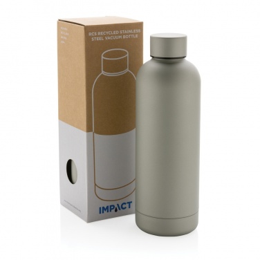 Logo trade corporate gifts picture of: RCS Recycled stainless steel Impact vacuum bottle