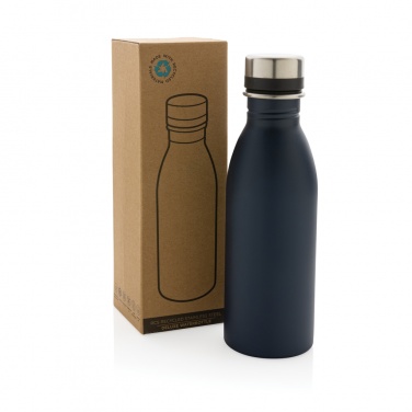 Logotrade promotional product picture of: RCS Recycled stainless steel deluxe water bottle