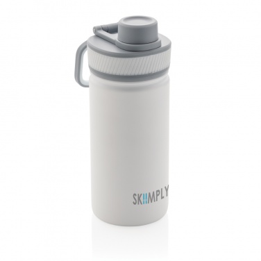 Logo trade business gift photo of: Vacuum stainless steel bottle with sports lid 550ml