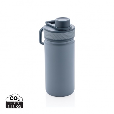 Logotrade promotional gift image of: Vacuum stainless steel bottle with sports lid 550ml