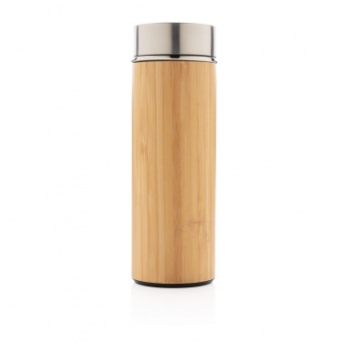 Logo trade corporate gift photo of: Leak proof bamboo vacuum bottle