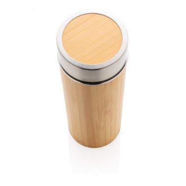 Logo trade promotional product photo of: Leak proof bamboo vacuum bottle