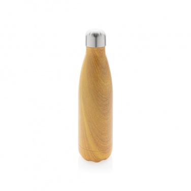 Logotrade advertising product image of: Vacuum insulated stainless steel bottle with wood print