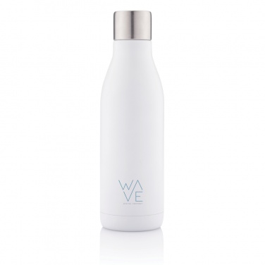 Logo trade promotional giveaways image of: UV-C steriliser vacuum stainless steel bottle