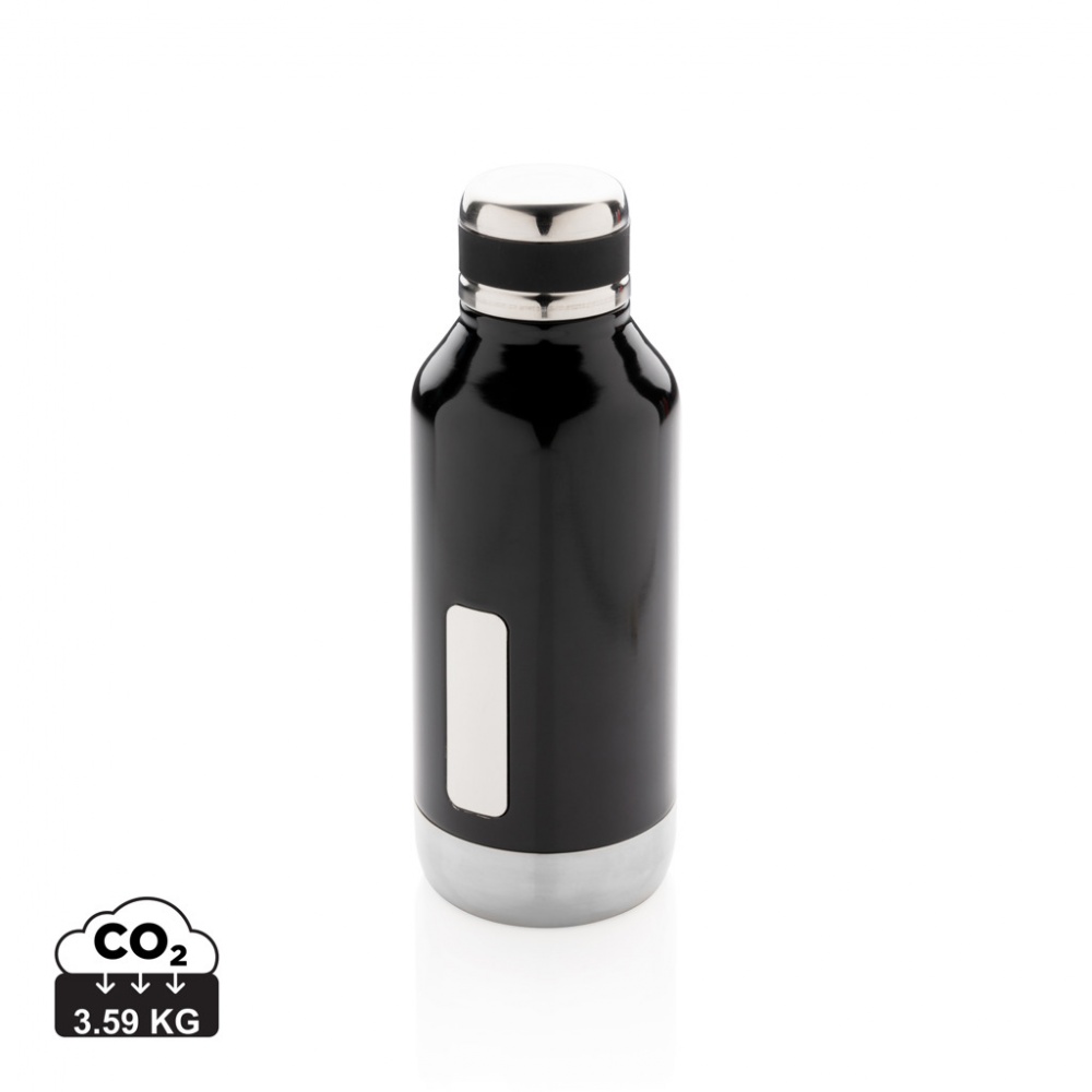 Logo trade advertising products picture of: Leak proof vacuum bottle with logo plate