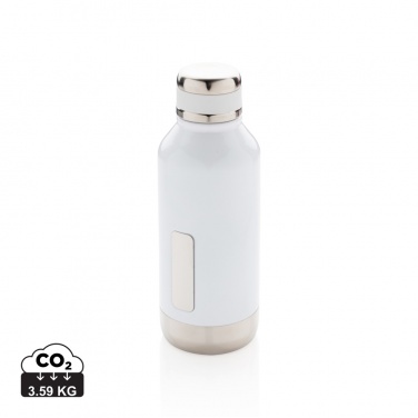 Logo trade promotional giveaways image of: Leak proof vacuum bottle with logo plate