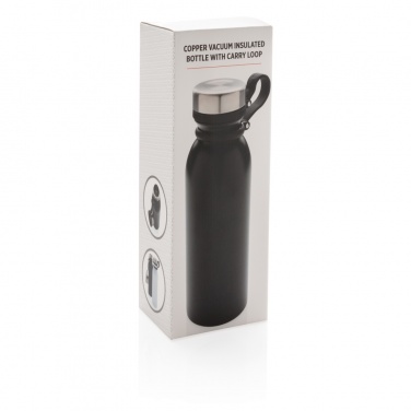 Logotrade corporate gift image of: Copper vacuum insulated bottle with carry loop