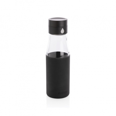 Logotrade promotional merchandise photo of: Ukiyo glass hydration tracking bottle with sleeve