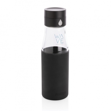 Logotrade promotional merchandise photo of: Ukiyo glass hydration tracking bottle with sleeve