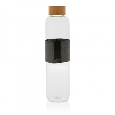 Logo trade advertising product photo of: Impact borosilicate glass bottle with bamboo lid