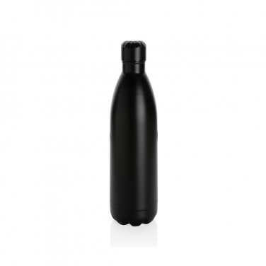 Logo trade promotional merchandise photo of: Solid colour vacuum stainless steel bottle 1L