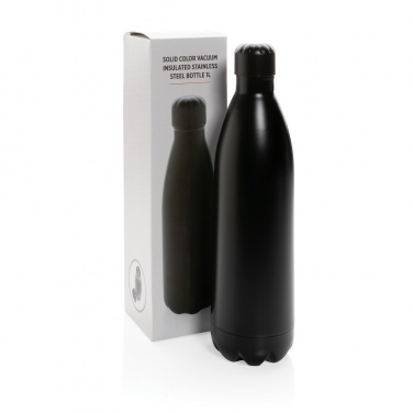 Logotrade promotional gift picture of: Solid colour vacuum stainless steel bottle 1L