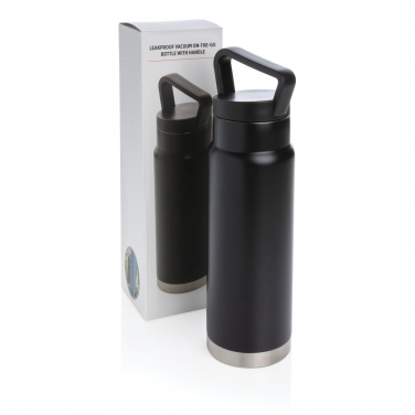 Logotrade advertising products photo of: Leakproof vacuum on-the-go bottle with handle