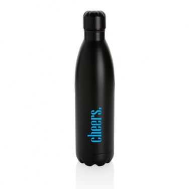 Logo trade business gifts image of: Solid colour vacuum stainless steel bottle 750ml