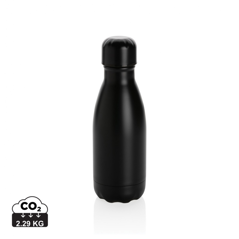 Logo trade promotional merchandise image of: Solid colour vacuum stainless steel bottle 260ml