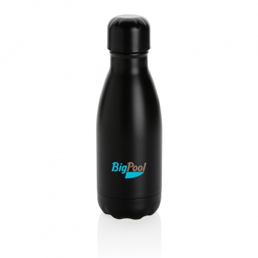 Logo trade corporate gifts image of: Solid colour vacuum stainless steel bottle 260ml