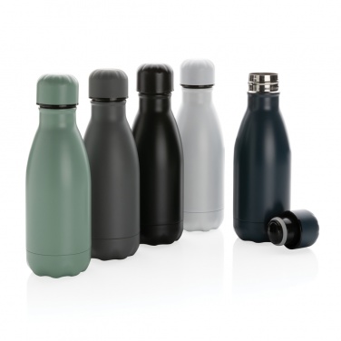 Logo trade promotional merchandise photo of: Solid colour vacuum stainless steel bottle 260ml