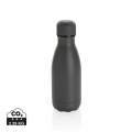 Solid colour vacuum stainless steel bottle 260ml, grey