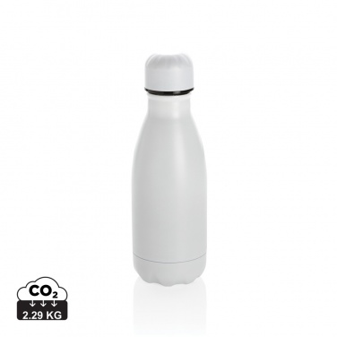 Logo trade promotional items image of: Solid colour vacuum stainless steel bottle 260ml