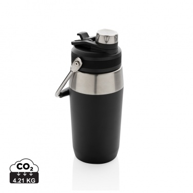 Logo trade promotional items picture of: Vacuum stainless steel dual function lid bottle 500ml