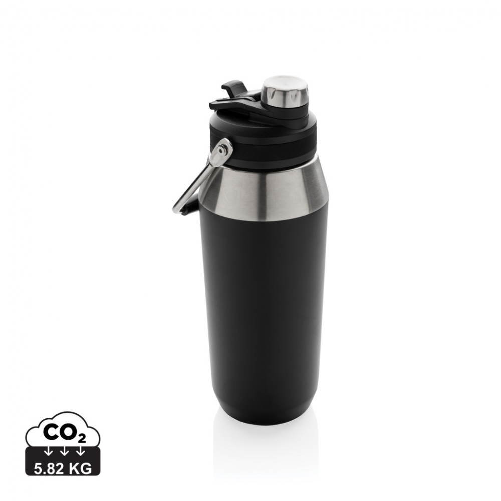 Logo trade promotional products image of: Vacuum stainless steel dual function lid bottle 1L