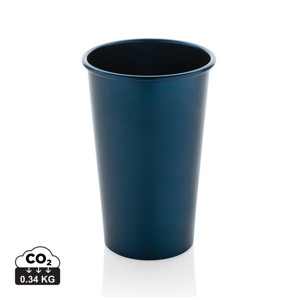 Logo trade promotional items image of: Alo RCS recycled aluminium lightweight cup 450ml