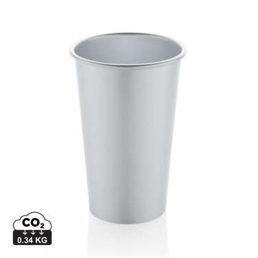 Logo trade promotional items picture of: Alo RCS recycled aluminium lightweight cup 450ml