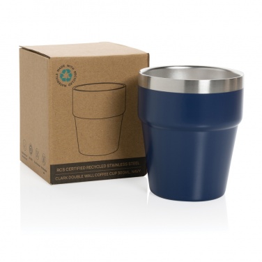 Logo trade corporate gifts image of: Clark RCS double wall coffee cup 300ML