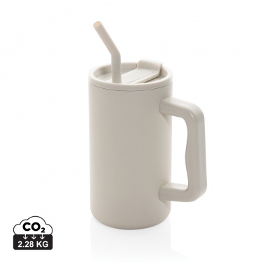 Logotrade promotional giveaway picture of: Cube RCS certified recycled steel mug 800ml