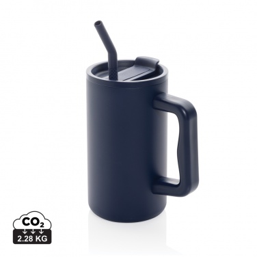 Logotrade advertising products photo of: Cube RCS certified recycled steel mug 800ml