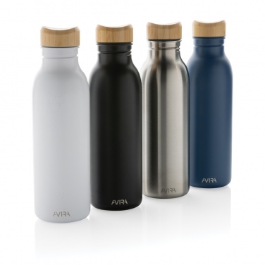 Logo trade promotional gifts picture of: Avira Alcor RCS Re-steel single wall water bottle 600 ML