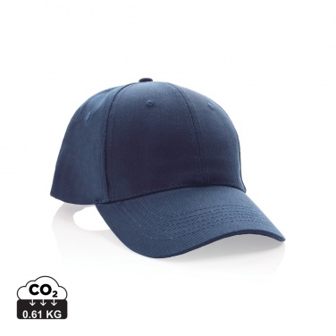 Logo trade promotional gift photo of: Impact 6 panel 280gr Recycled cotton cap with AWARE™ tracer