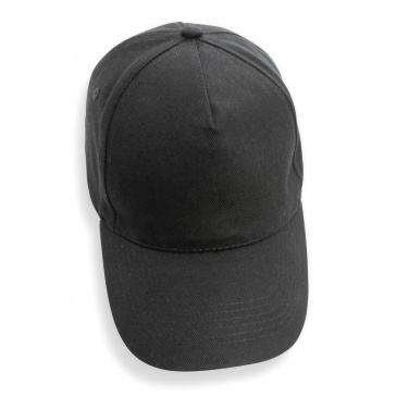 Logo trade promotional items image of: Impact 5panel 280gr Recycled cotton cap with AWARE™ tracer