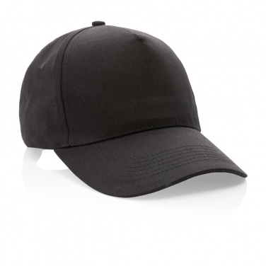 Logotrade business gift image of: Impact 5 panel 190gr Recycled cotton cap with AWARE™ tracer