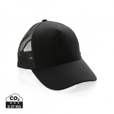 Logo trade promotional items picture of: Impact AWARE™ Brushed rcotton 5 panel trucker cap 190gr