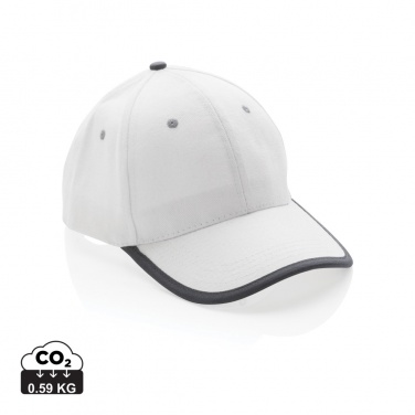 Logo trade corporate gift photo of: Impact AWARE™ Brushed rcotton 6 panel contrast cap 280gr