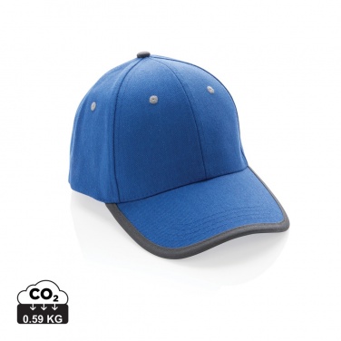 Logo trade promotional merchandise image of: Impact AWARE™ Brushed rcotton 6 panel contrast cap 280gr