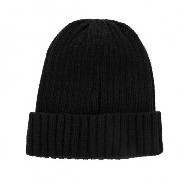 Logo trade promotional giveaways image of: Kennedi AWARE™ Polylana® beanie with large rib