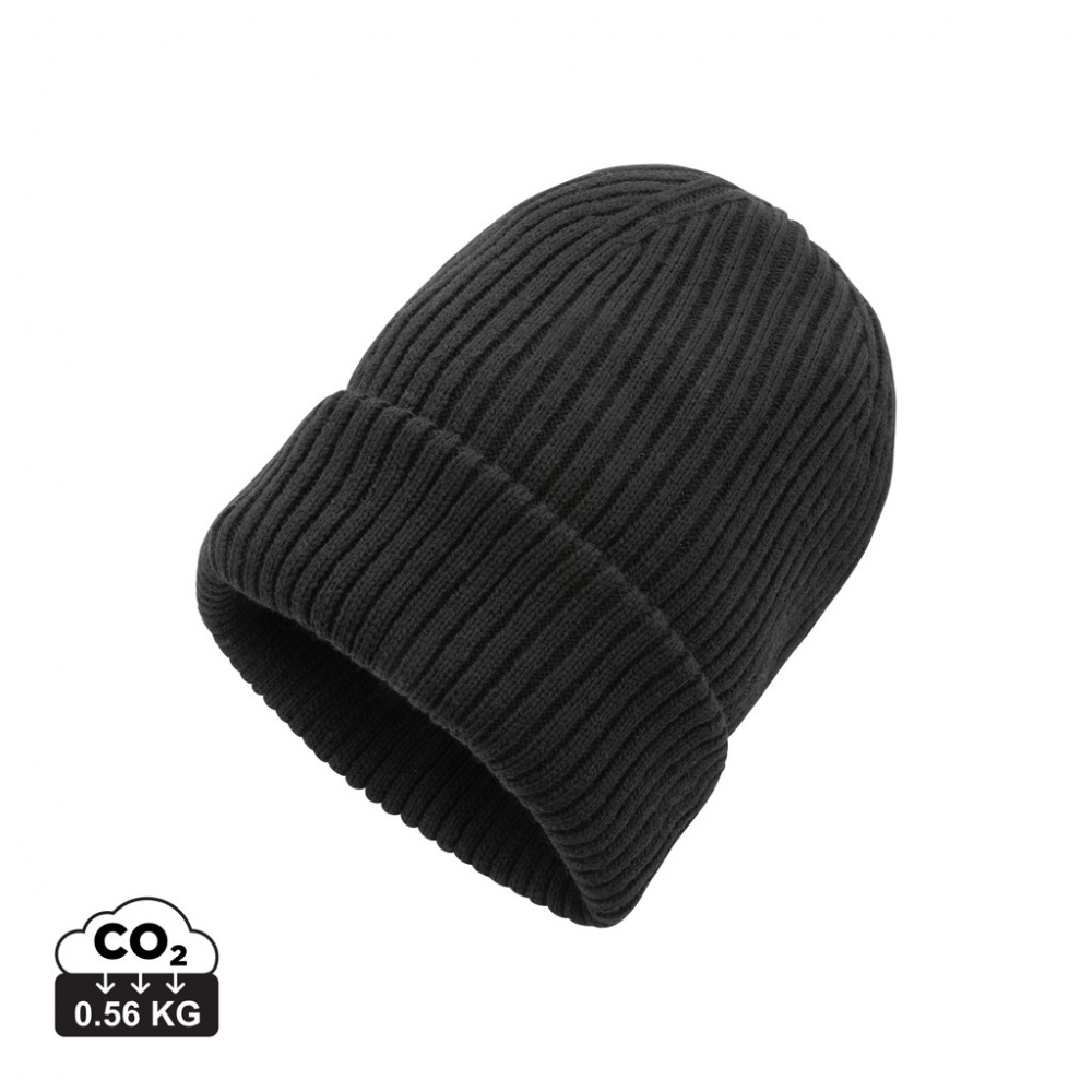 Logo trade promotional gifts picture of: Impact AWARE™  Polylana® double knitted beanie