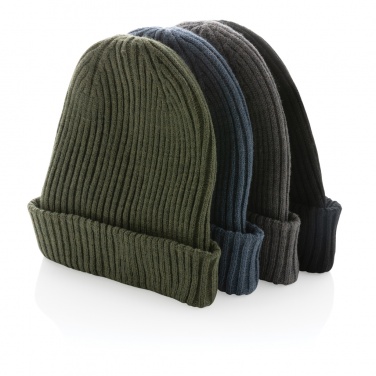 Logo trade business gift photo of: Impact AWARE™  Polylana® double knitted beanie