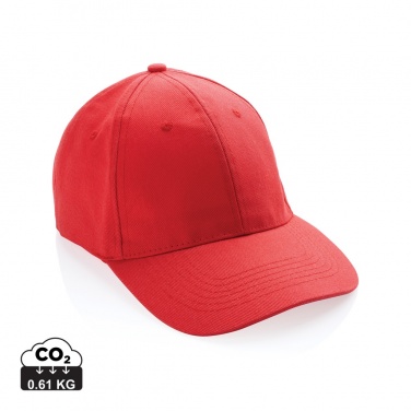 Logo trade promotional merchandise photo of: Impact 6 panel 280gr Recycled cotton cap with AWARE™ tracer