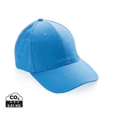 Logo trade business gift photo of: Impact 6 panel 280gr Recycled cotton cap with AWARE™ tracer