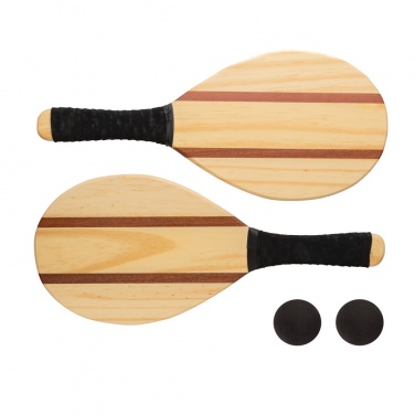 Logotrade promotional item image of: Wooden frescobol tennis set