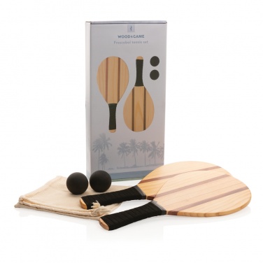 Logotrade business gifts photo of: Wooden frescobol tennis set