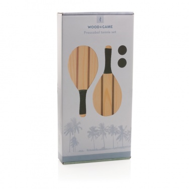 Logotrade promotional merchandise image of: Wooden frescobol tennis set